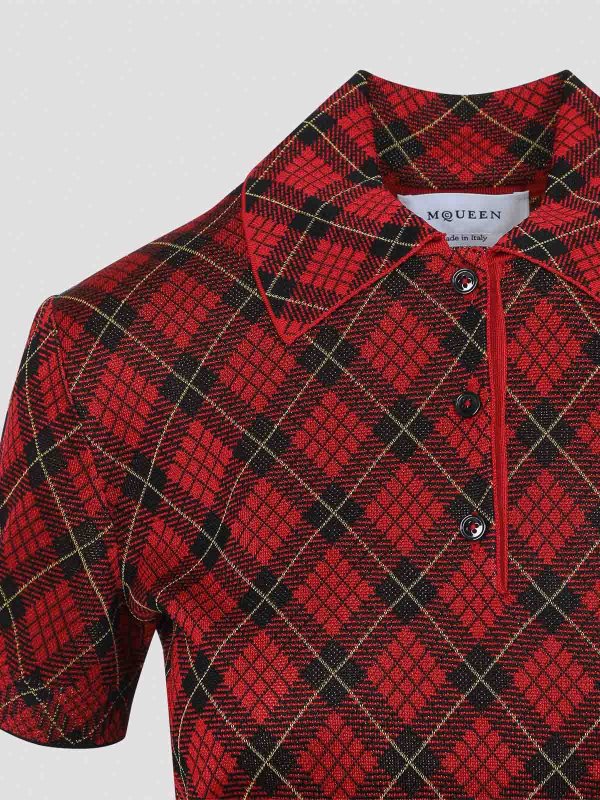 The Best Shops ALEXANDER MCQUEEN: ポロシャツ - ポロシャツ - 黒