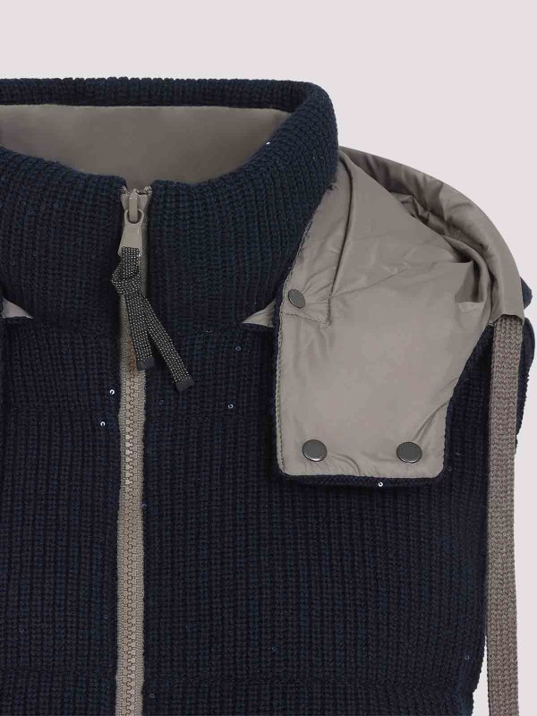 Weste - Blau shop online: BRUNELLO CUCINELLI