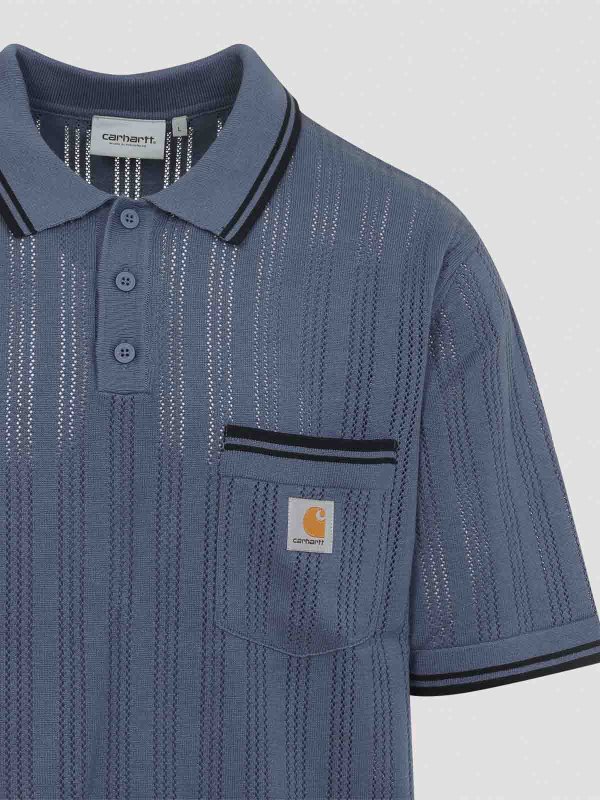 The Best Shops CARHARTT: ポロシャツ - ポロシャツ - ブルー