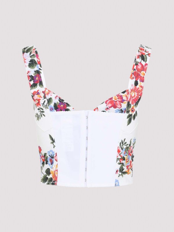 DOLCE & GABBANA: Tops y camisetas sin mangas online - Top - Blanco