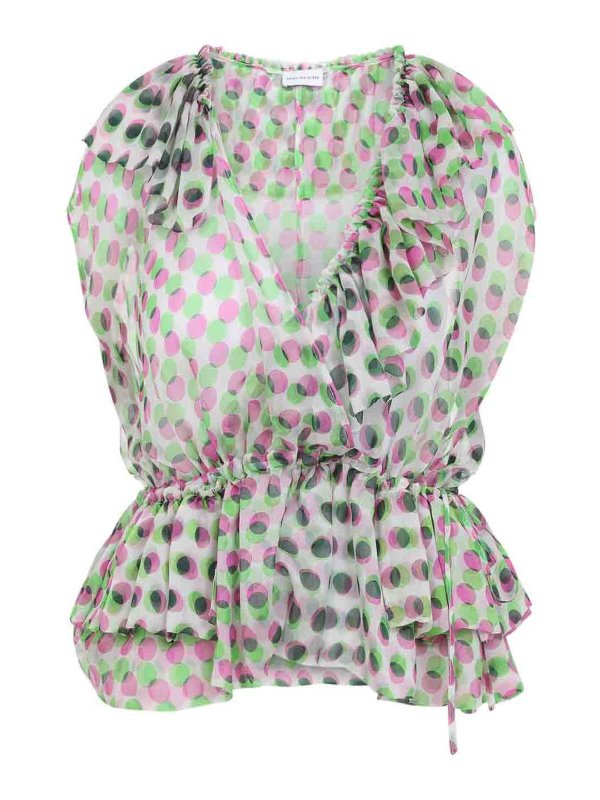 DRIES VAN NOTEN: Tops & Débardeurs - Top - Beige Clair