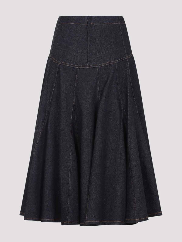 JACQUEMUS: Jupes midi et au genou online - Jupe Midi - Bleu