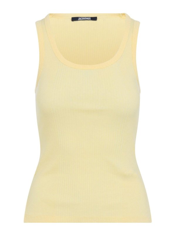 JACQUEMUS: トップス＆タンクトップ - トップ/タンクトップ - ライトイエロー