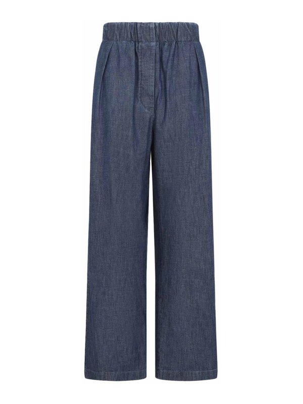 JIL SANDER: casual trousers - Wide Leg Elasticated Pant