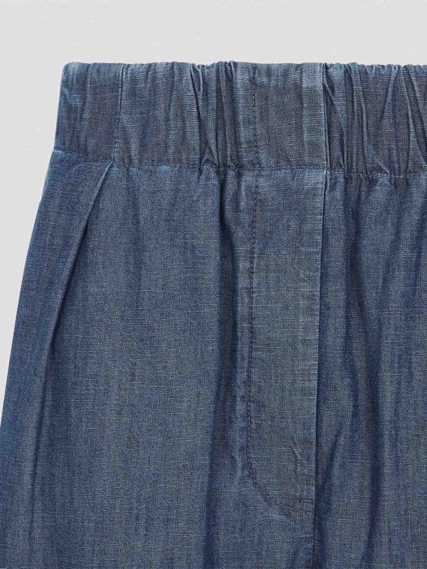 The Best Shops JIL SANDER: casual trousers - Wide Leg Elasticated Pant