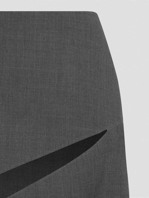 The Best Shops JIL SANDER: Knielange und Midi Röcke - Midirock - Grau