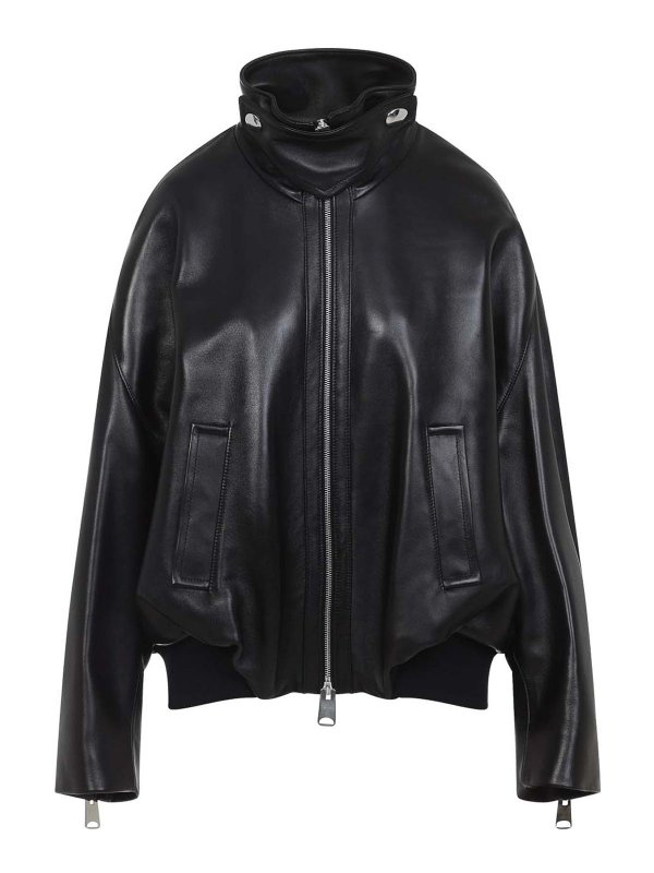 KHAITE: レザージャケット - レザージャケット - 黒