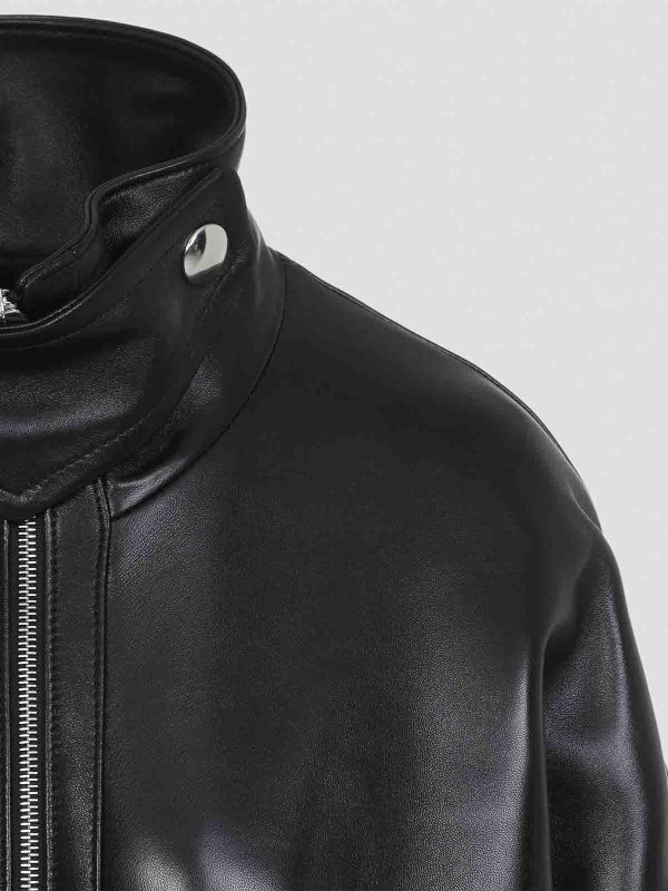 レザージャケット - 黒 shop online: KHAITE