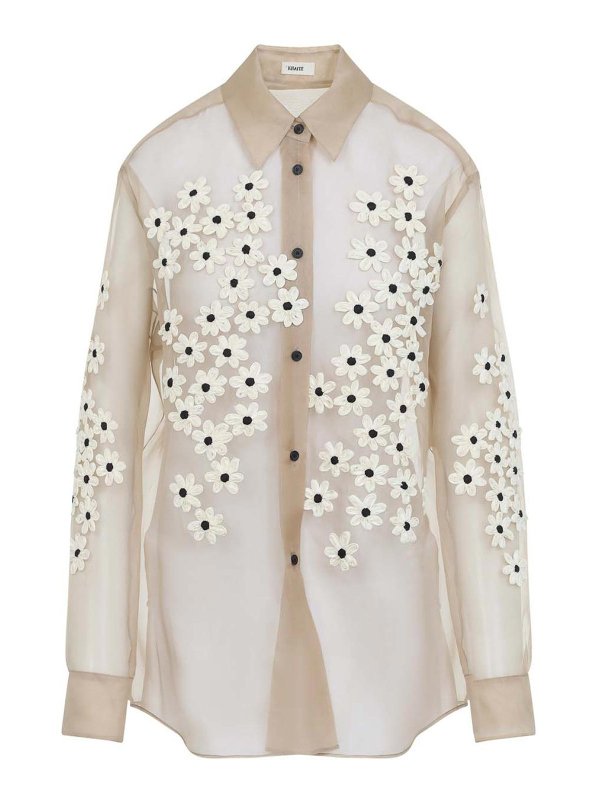 KHAITE: Tops & Débardeurs - Top - Beige