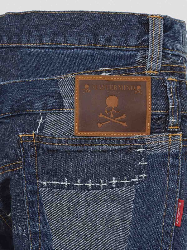 The Best Shops MASTERMIND WORLD: straight leg jeans - Patchwork Jeans