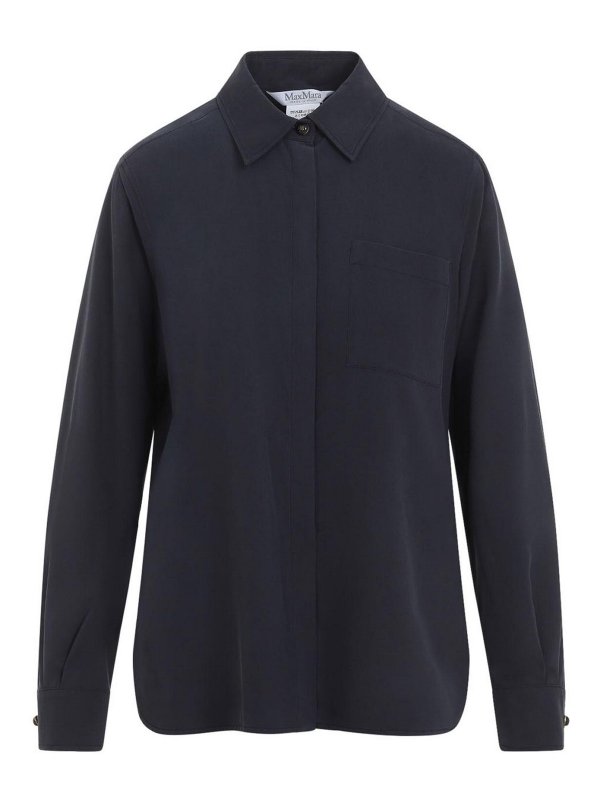 Max Mara: Camisas - Camisa - Azul