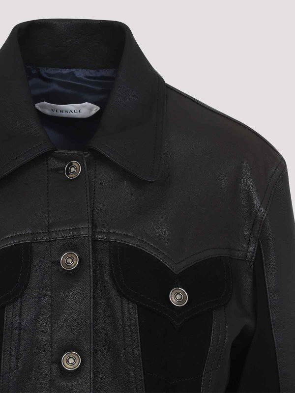 The Best Shops VERSACE: leather jacket - Leather Jacket