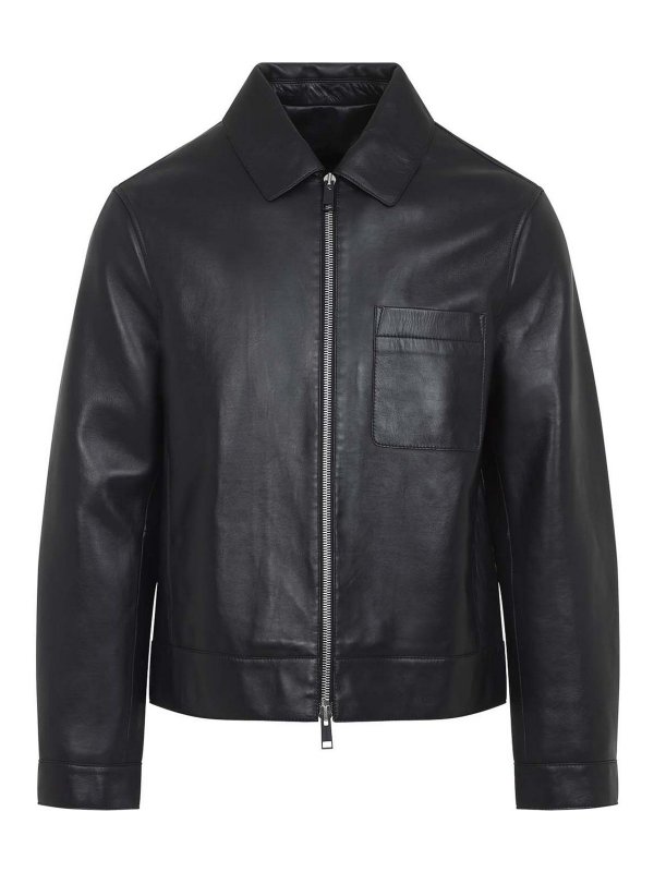 YVES SALOMON: leather jacket - Jacket