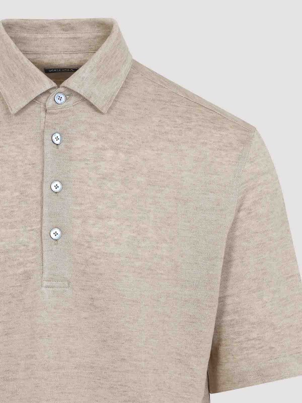 The Best Shops ZEGNA: ポロシャツ - ポロシャツ - ベージュ