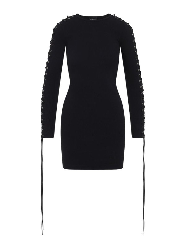 BALENCIAGA: ショートドレス - ショートドレス - 黒