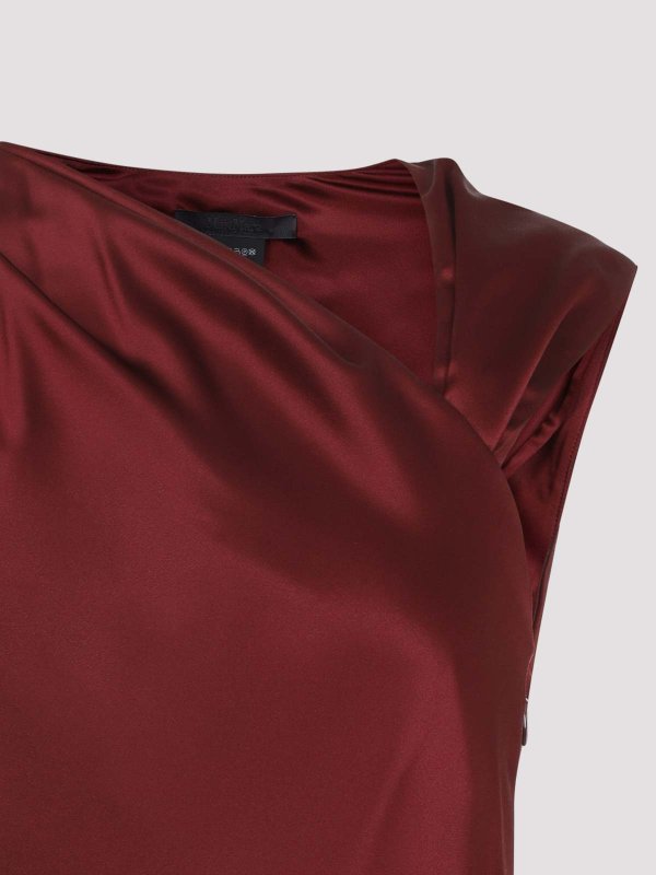 The Best Shops Max Mara: ニーレングスドレス - 膝丈ドレス - ダークレッド