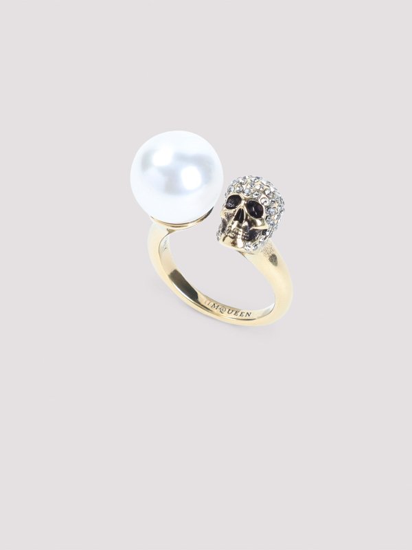The Best Shops ALEXANDER MCQUEEN: Anillos - Anillo - Blanco