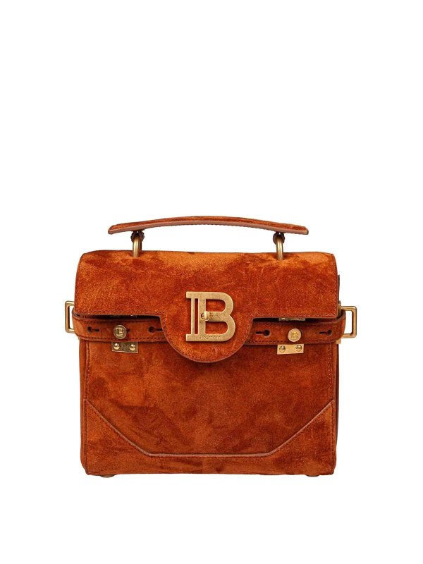 Balmain: Sacs à main - Sac Cabas - Camel