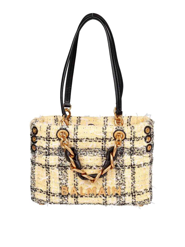 Balmain: Handtaschen - Shopper - Bunt