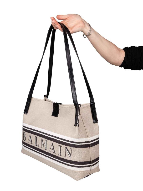 Balmain: Handtaschen online - Shopper - Beige