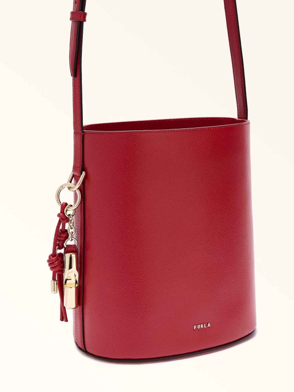 FURLA: Bucket bags online - Roxie S Bucket Bag In Red Leather
