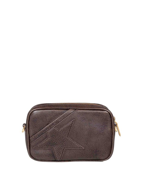 GOLDEN GOOSE: ショルダーバッグ - ショルダーバッグ - ダークブラウン