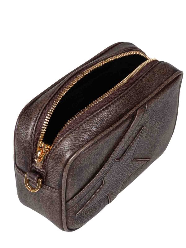 ショルダーバッグ - ダークブラウン shop online: GOLDEN GOOSE