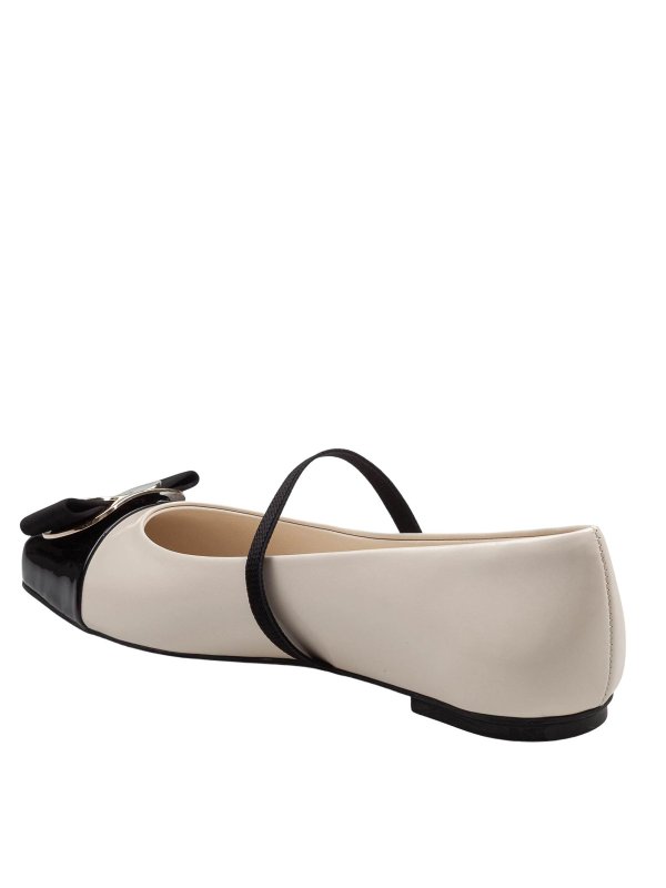 New Vara ballet flat in two-tone nappa Replica 
online: FERRAGAMO