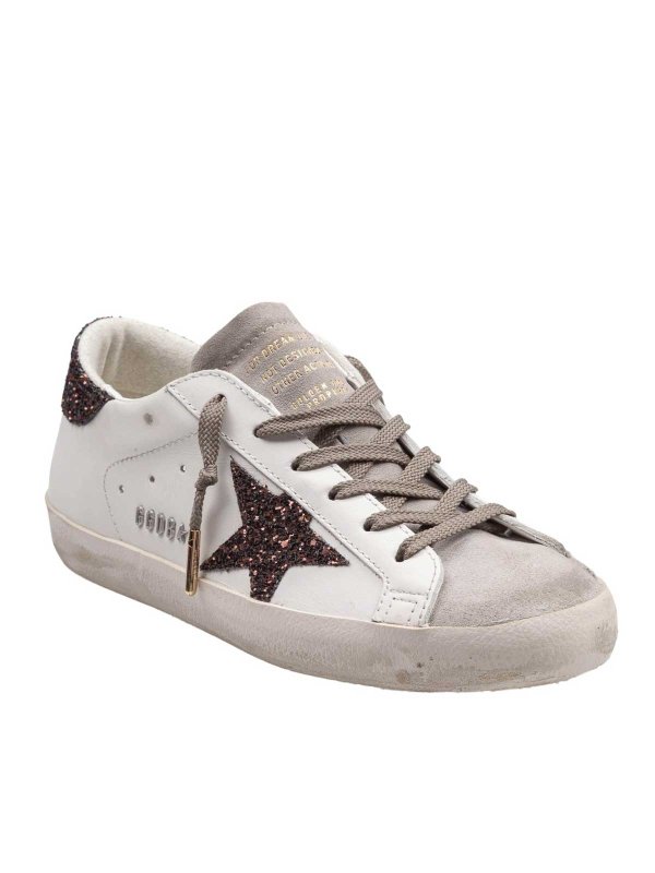 GOLDEN GOOSE: sneakers online - Sneakers Super Star In Pelle E Camoscio