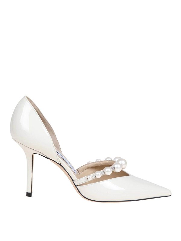 JIMMY CHOO: court shoes - Aurelie 85 Patent Leather Pumps