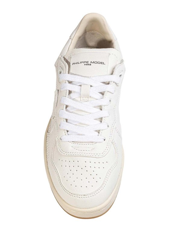 PHILIPPE MODEL: trainers online - Pgal Sneakers In White Leather