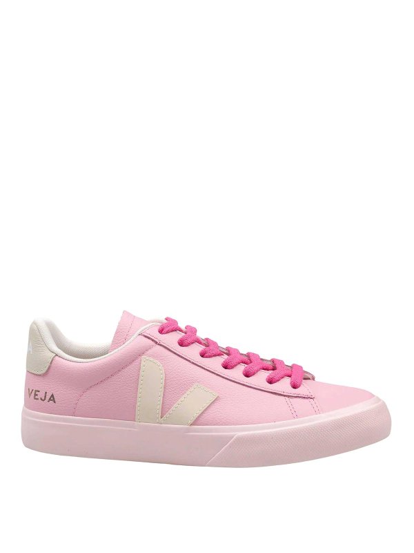 VEJA: trainers - Campo Chromefree Sneakers in Pink Leather