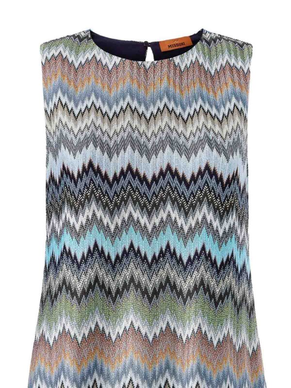 MISSONI: abiti corti online - Abito corto Zig Zag