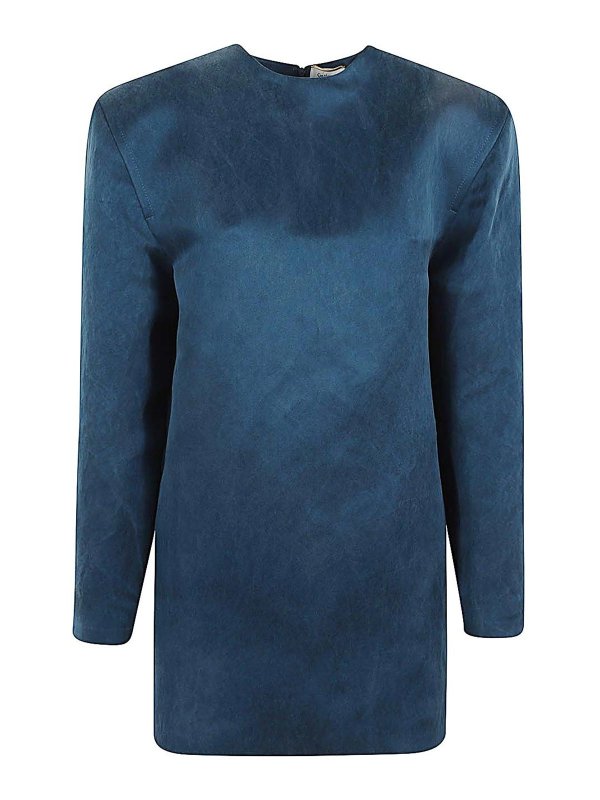 SAINT LAURENT: evening dresses - Satin Silk Dress