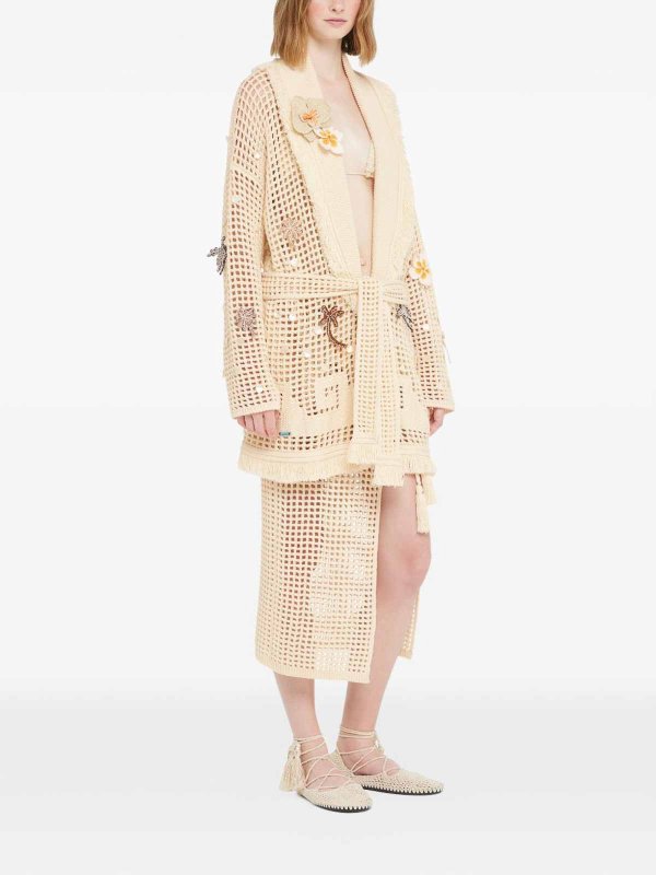 カーディガン - ベージュ shop online: ALANUI