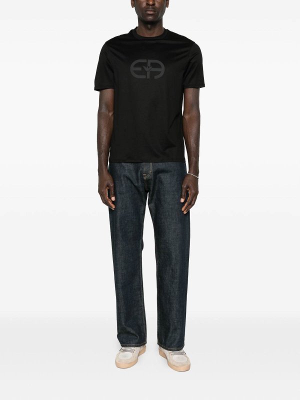 The Best Shops EMPORIO ARMANI: t-shirts - Logo Cotton T-Shirt