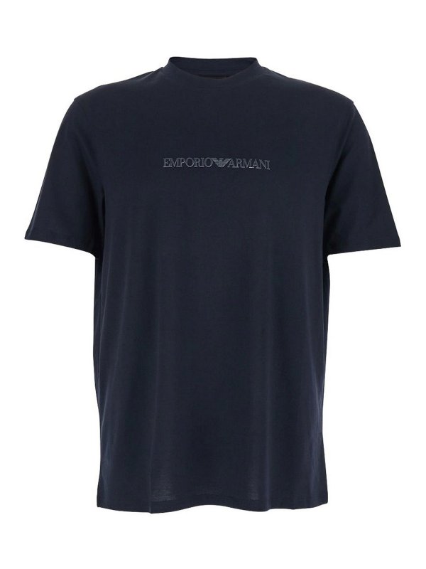 EMPORIO ARMANI: T-shirts - T-Shirt - Bleu