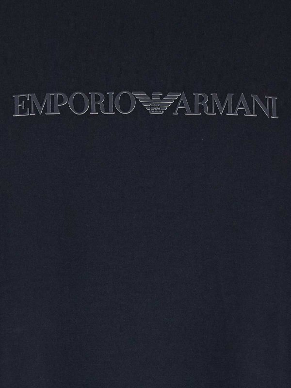 EMPORIO ARMANI: T-shirts online - T-Shirt - Bleu