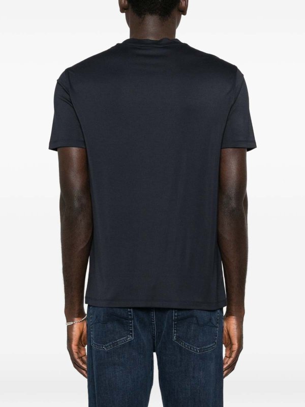 The Best Shops EMPORIO ARMANI: t-shirt - T-shirt in misto modal e seta