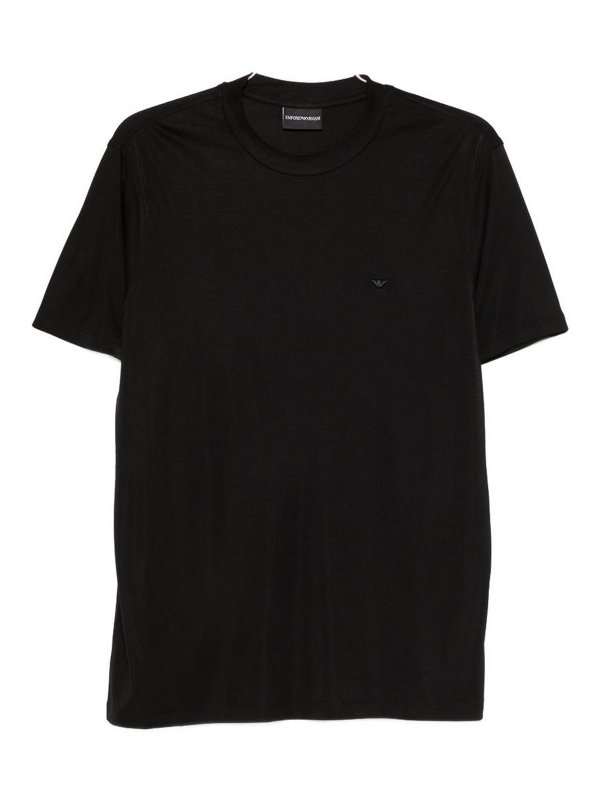 EMPORIO ARMANI: t-shirts - Modal And Silk Blend T-Shirt