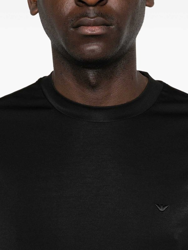EMPORIO ARMANI: t-shirts online - Modal And Silk Blend T-Shirt
