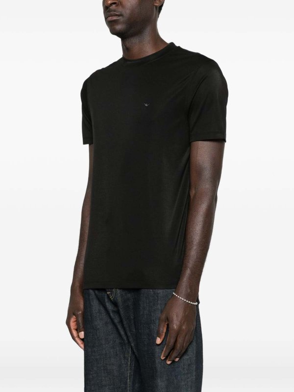 The Best Shops EMPORIO ARMANI: t-shirts - Modal And Silk Blend T-Shirt