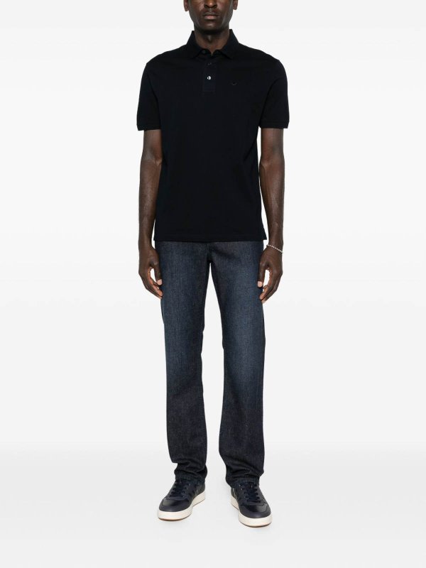 EMPORIO ARMANI: ポロシャツ online - ポロシャツ - ブルー