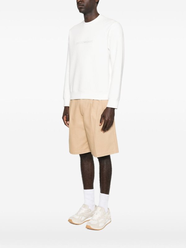 スウェットシャツ/セーター - 白 shop online: EMPORIO ARMANI