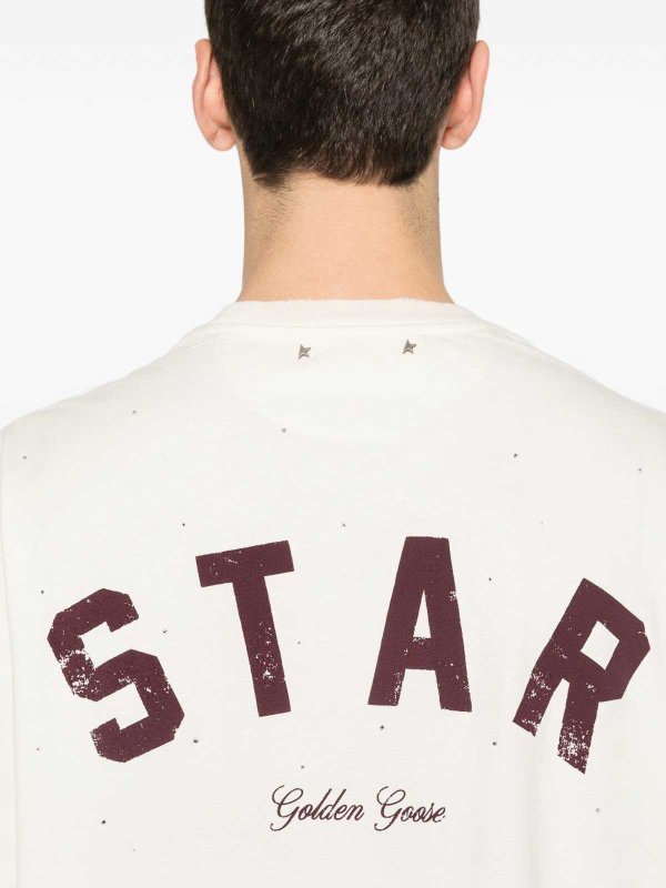 The Best Shops GOLDEN GOOSE: T-shirts - T-Shirt - Weiß