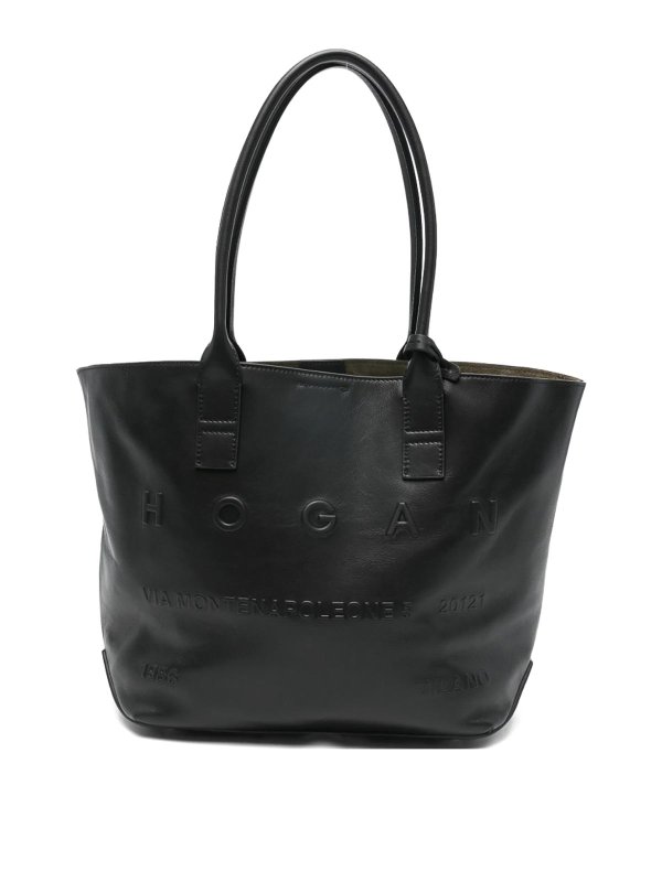 HOGAN: totes bags - Small Leather Tote Bag