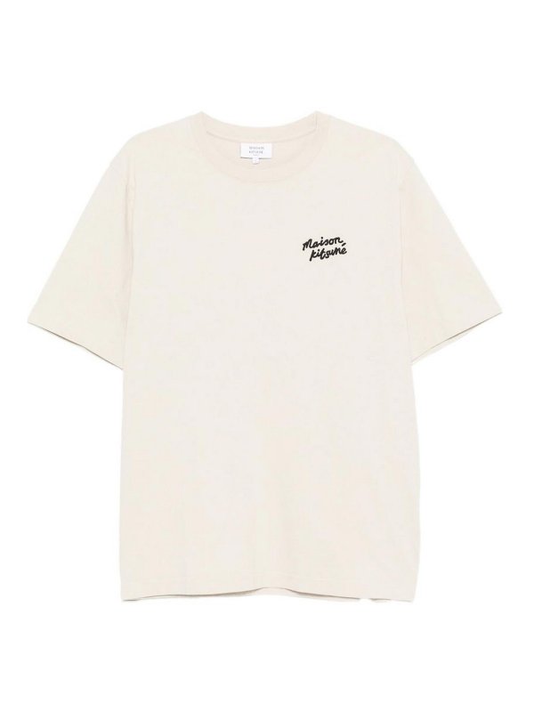MAISON KITSUNÉ: Camisetas - Camiseta - Beis