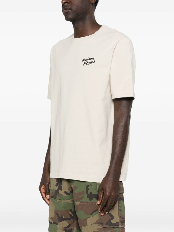 MAISON KITSUNÉ: Camisetas online - Camiseta - Beis