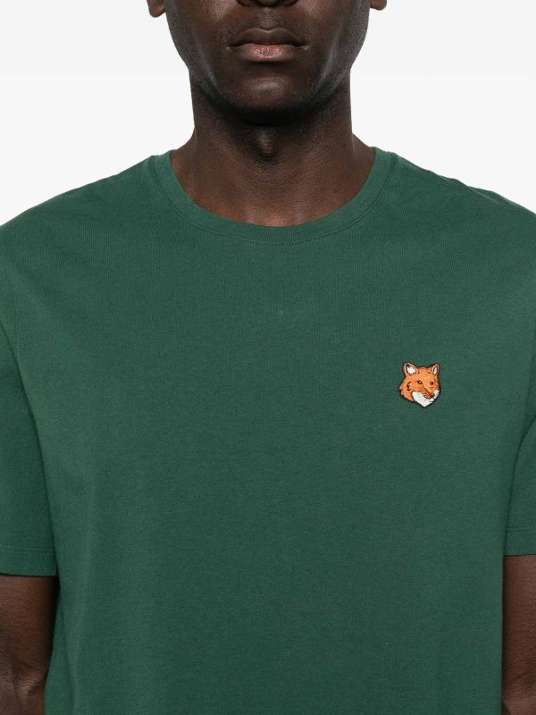 MAISON KITSUNÉ: Camisetas online - Camiseta - Verde