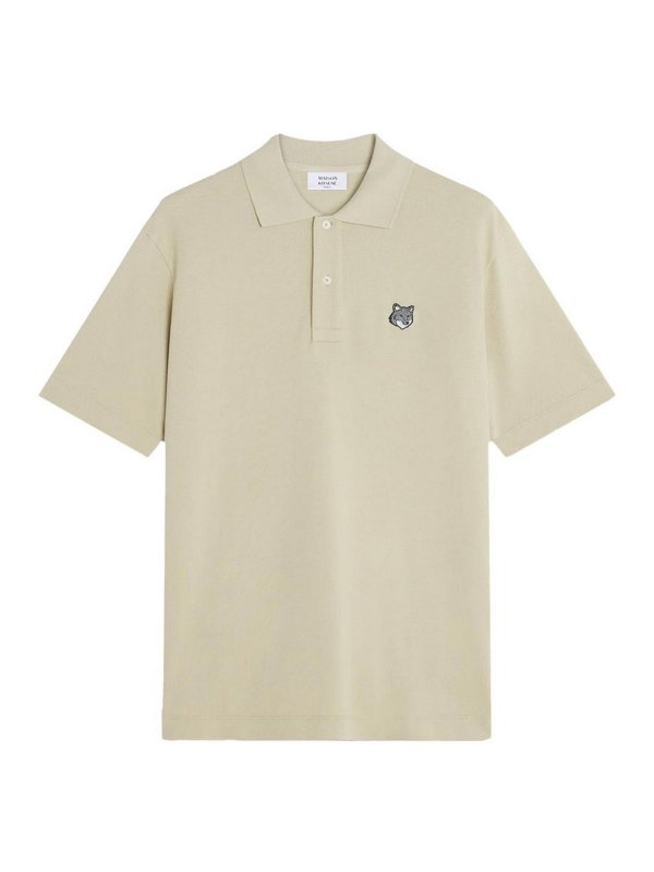 MAISON KITSUNÉ: ポロシャツ - ポロシャツ - ベージュ